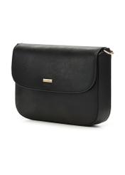 Black women's shoulder bag TOREC-1262-9F(Z26) - diagonal product view, on a white background.
