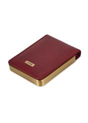 Burgundy leather business card case PL-101-41(KS)