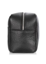 Men's leather cosmetic bag with logo TORMS-0298A-99(Z25) - side view of the product on a white background.