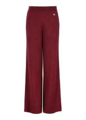 Maroon shiny pants for women SPODT-0085-49(Z23)-04