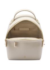 Small cream women's backpack TOREC-1128-0B(W26) - product view from above, on a white background.