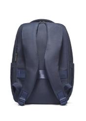 Navy blue airplane backpack PLCMN-0014-7D(Z26), back view of the product on a light background.