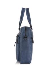 Men's navy blue leather bag TORMS-0046N-69(Z24)-02