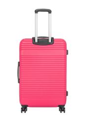 Large suitcase on wheels WALAB-0040-5E-28(W26), product view from the back on a white background.