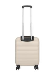 Small suitcase on wheels WALAB-0040-0C-19(W26), product view from the back on a white background.