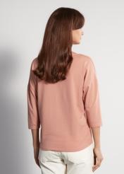 Pink women's blouse BLUDT-0156-34(W24)-02