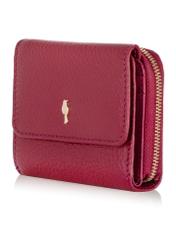 Women's small pink leather wallet PORES-0802B-34(W24)-02