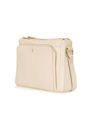 Cream leather handbag for women TORES-0983-12(W24)-02