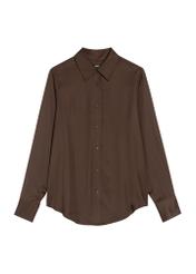 Chocolate women's shirt KOSDT-0172-1I(Z26), front product view on white background.