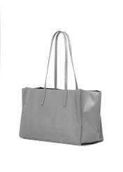 Graphite leather women's handbag TORES-1435-9D(Z26) - diagonal product view, on a white background.