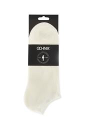 Set of white short men's socks ZESMT-0052-11(Z25), view of the product in the packaging on a white background.