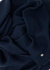 Light navy blue women's scarf SZADT-0179A-69(Z25), close-up of the product structure.