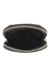 Black fabric women's bag TOREN-0331-99(Z25), product view inside on white background.