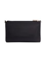 Black small women's handbag TOREN-0349-99(Z26), product view from the back on a white background.