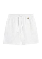 White women's shorts SZODT-0014-11(W25), product view front on white background.