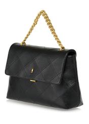 Medium-sized black women's handbag TOREC-0987-99(Z24)-03