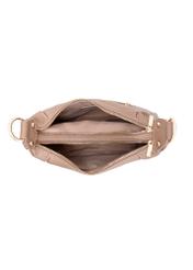 Camel-colored shopper shoulder bag TOREC-0885B-81(Z25), product view from the inside on a white background.