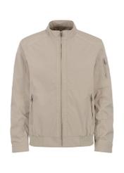 Gray men's jacket with stand-up collar KURMT-0301-91(W23)-03