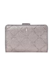 Women's silver leather wallet PORES-0874-92(Z23)-01