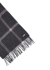 Men's woolen checkered scarf SZAMT-0089-9J(Z26), close-up of the product on a white background.