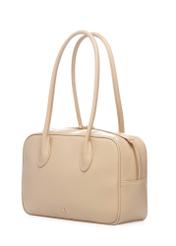 Beige women's shoulder bag TOREC-1232-1A(W26), diagonal product view on a white background.