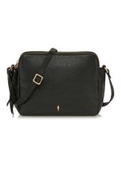 Women's black leather bag TORES-1056-99(Z24-02