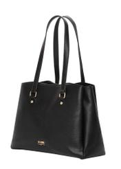 Black women's shopper bag TOREC-1260-9I(Z26), diagonal product view on a white background.