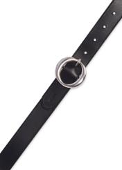 Black leather women's belt PASDS-0353-99(Z26)