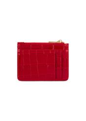 Small red women's wallet POREC-0425-42(Z25) - back view of the product on a white background.