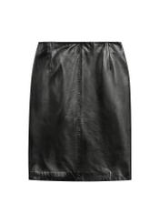 Women's leather pencil skirt SPCDS-0031-99(KS), front product view on white background.