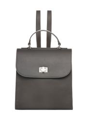 Elegant graphite women's backpack TOREC-1281-9D(Z26) - front product view, on a white background.