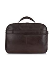 Dark brown leather business travel bag TB-214A-90(KS)-03