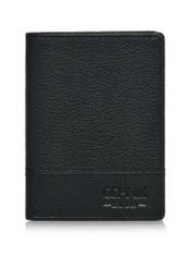 Black leather small men's wallet PORMS-0610-99(Z24)-01