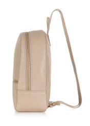 Beige leather women's backpack TORES-0898C-80(W25)-03