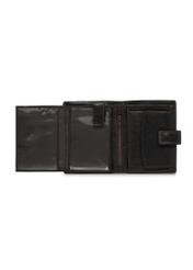 Brown lacquered leather men's wallet PORMS-0552-89(W24)-06