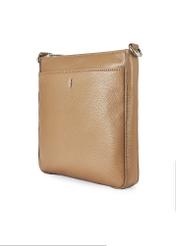Dark beige women's shoulder bag TOREC-0708B-81(Z25), diagonal product view on white background.