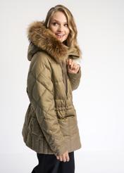 Women's down jacket with quilting KURDT-0408-28(Z22)-03