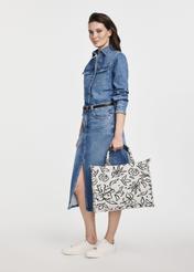 Women's shopper bag in flowers TOREC-0873A-98(W25)