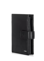 Black leather men's wallet PORMS-0407A-99(Z23)-06