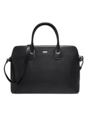 Black women's laptop bag TOREC-1351-99(Z26) - front product view, on white background.