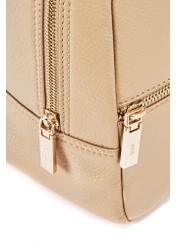 Beige leather women's backpack TORES-0898E-1B(W26)