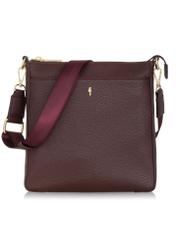 Maroon women's handbag with pocket TOREC-0708-49(Z23)-01