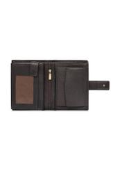 Men's brown leather wallet PORMS-0686-1I(W26), product view inside on white background.