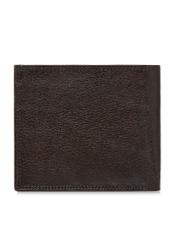 Unbuttoned brown leather men's wallet PORMS-0551-89(W24)-02