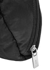 Black women's cosmetic bag TOREN-0323-99(Z25), close-up of the product detail on a white background.
