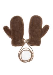 Women's woolen gloves REKDF-0004 B-24(OF 25) - top view of the product on a white background.