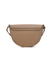 Beige semi-circular women's messenger bag TOREC-1298-1B(Z26)