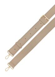 Beige small women's handbag TOREC-1172-1B(W26), view of the product strap on a white background.