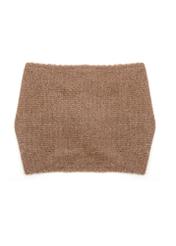 Camel women's headband with tie CZADT-0070A-24(Z25), product view from the back on a white background.