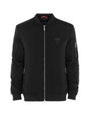 Men's black bomber jacket KURMT-0268-99(W23)-03